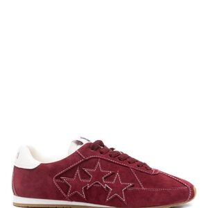 Amiri Stylish Burgundy Star Sneakers